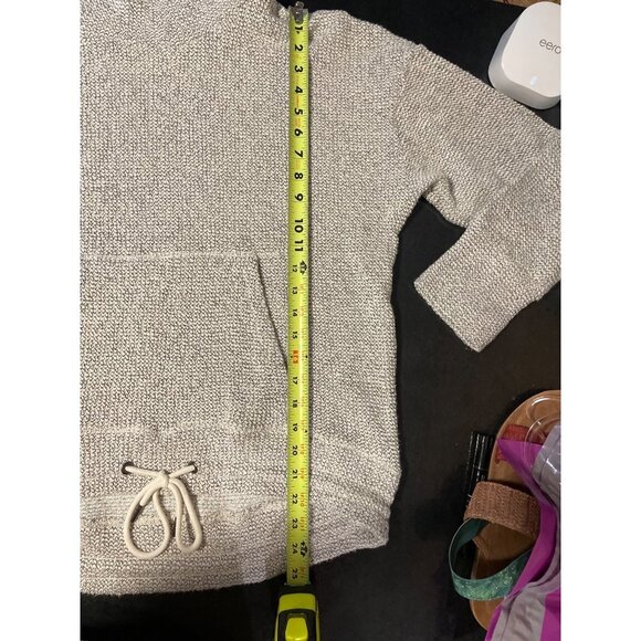 M Gray White Textured Mock Neck Long Sleeve Pullover Sweater Sz XL - Picture 7 of 10